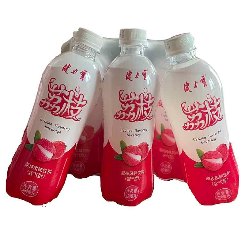 健力宝荔枝味瓶装饮料480ml果味饮料碳酸饮料夏季 饮品