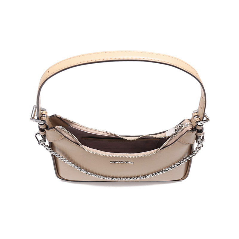 迈克科尔斯michaelkors女士皮革手提单肩包链条腋下包半月牛角包中号