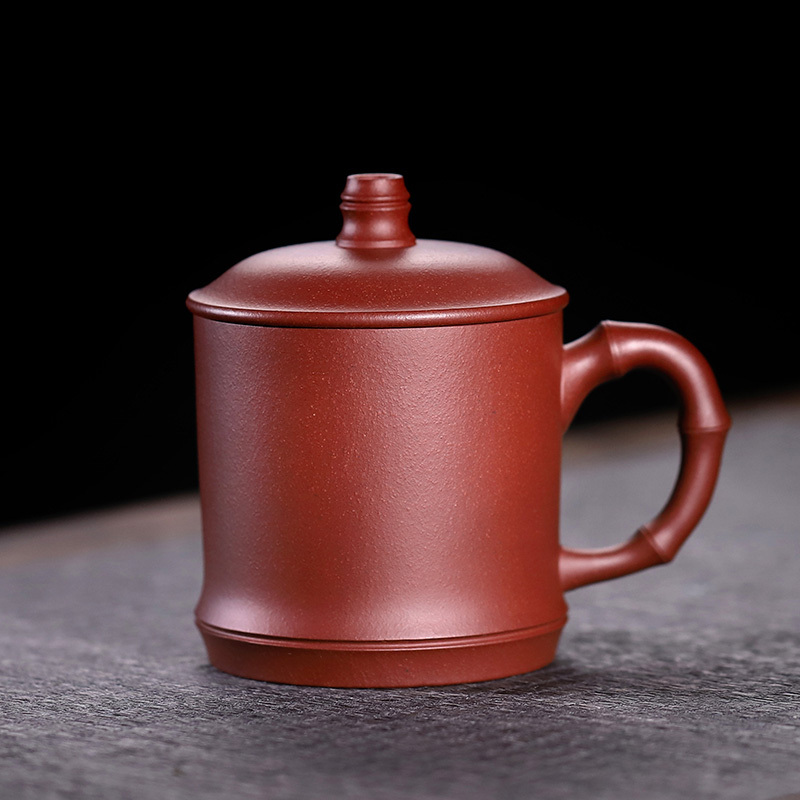 金镶玉 茶杯紫砂杯 高档名家纯手工泡茶办公杯礼品杯 名家许时娟节节高升杯