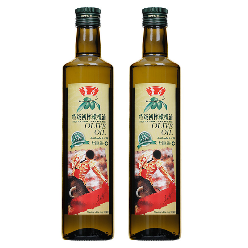 鲁花特级初榨橄榄油500ml*2橄榄健康食用油送礼佳品高清大图