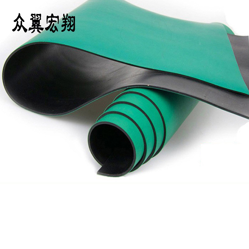 众翼宏翔 防静电橡胶板 绝缘橡胶垫 5mm kg高清大图