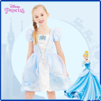 迪士尼正版白雪公主灰姑娘公主裙女童白雪公主辛德瑞拉连衣裙儿童生日会礼服裙子