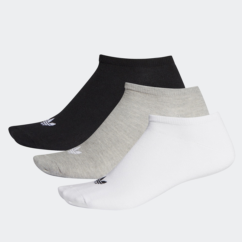 adidas阿迪达斯三叶草男袜女袜子三双装TREFOIL LINER低帮运动袜 FT8524