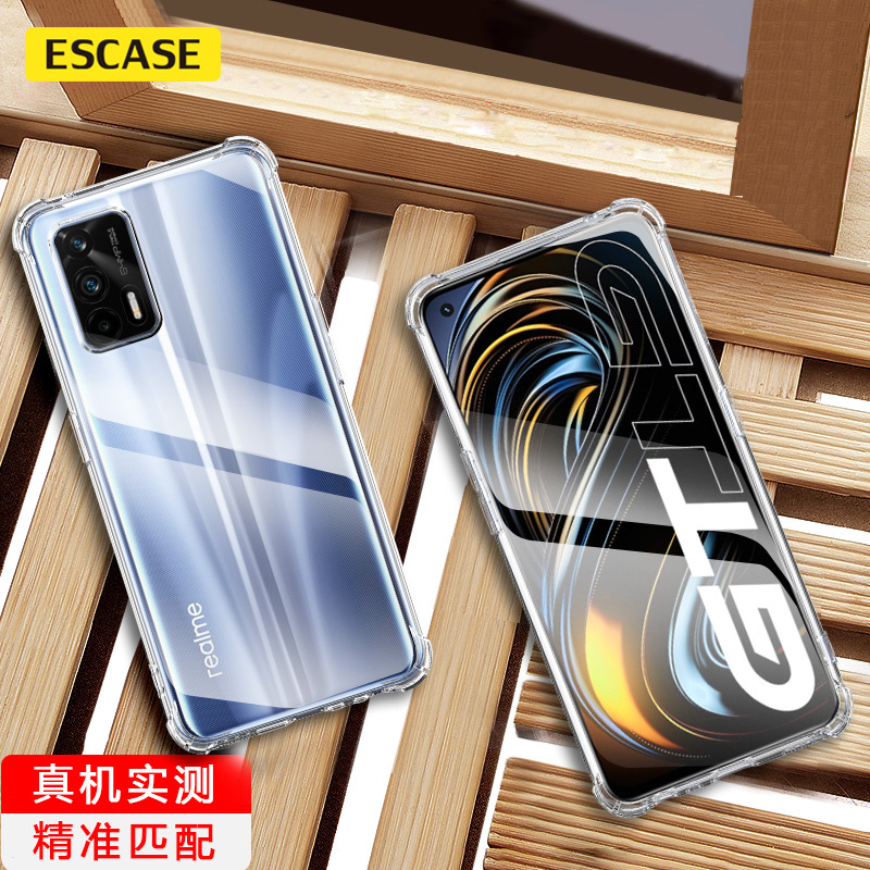 ESCASE realme 真我GT手机壳5G手机保护套透明气囊防摔壳卡通潮流网红软壳外壳新款