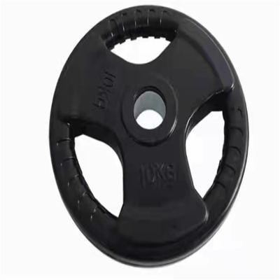 英瑞得大孔杠铃片环保无味原生橡胶包胶+实心铁10KG*15KG*20KG*25KG