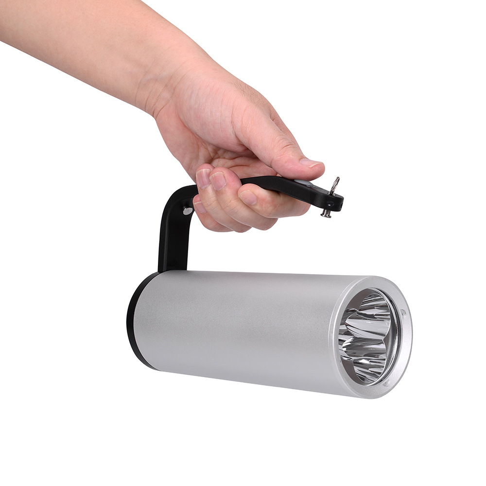 黑钻之光 HZ-T11 DC14.8V 3x5W IP68 LED 手提式探照灯(计价单位:套)银色高清大图