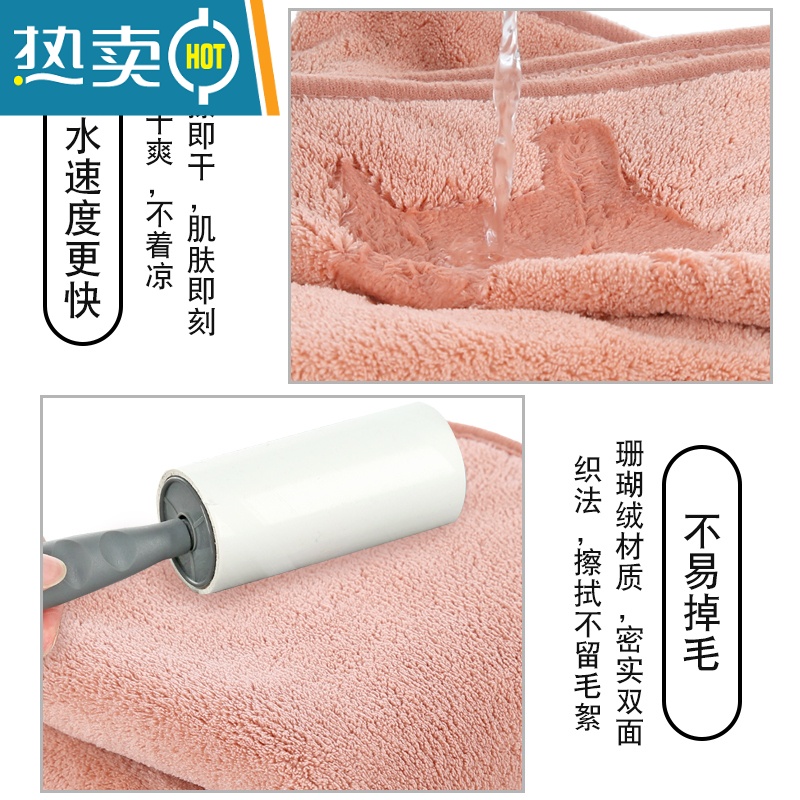敬平干发帽吸水速干女浴帽擦头发的干发毛巾长发包头加厚洗头器 2条装干发帽(皮小猪烟粉+哇小猪海棠)[2条更优惠高清大图