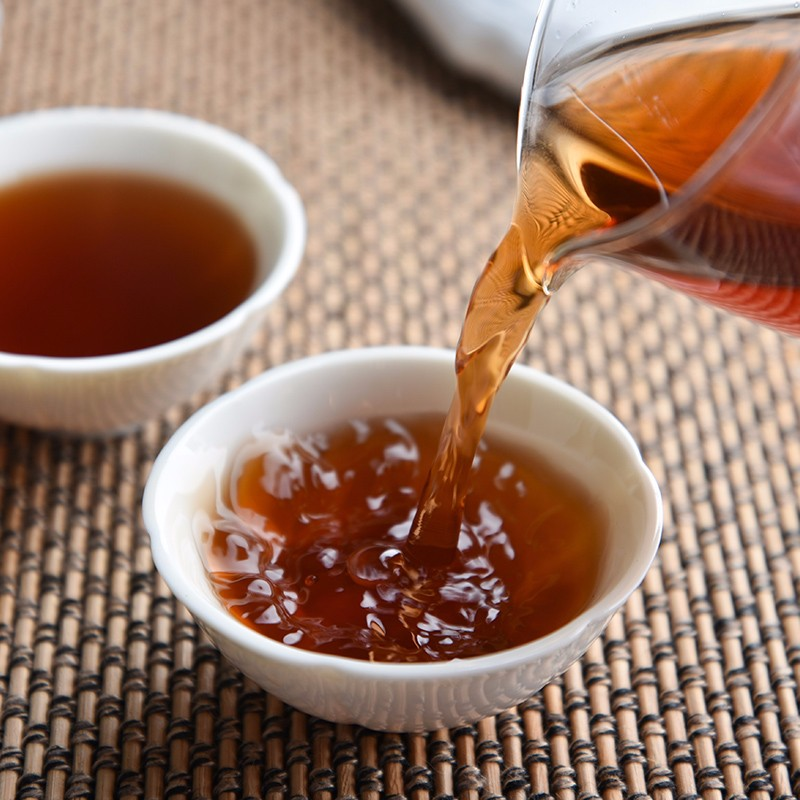 滇梵 茶叶 梵叶茗香普洱熟茶357g 勐海发酵云南大叶种茶高清大图