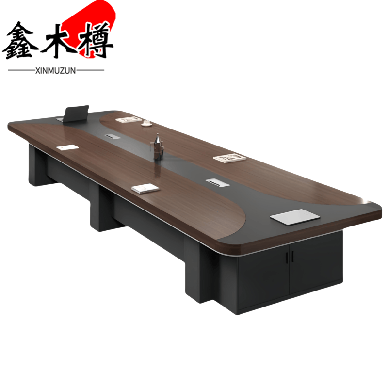 鑫木樽会议桌2.4*1.2m张高清大图