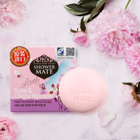 爱敬KCS玫瑰樱花皂香水洁面沐浴皂100g*4 洗脸皂香氛皂香皂液 特惠家庭装 温和清洁 花香持久男女