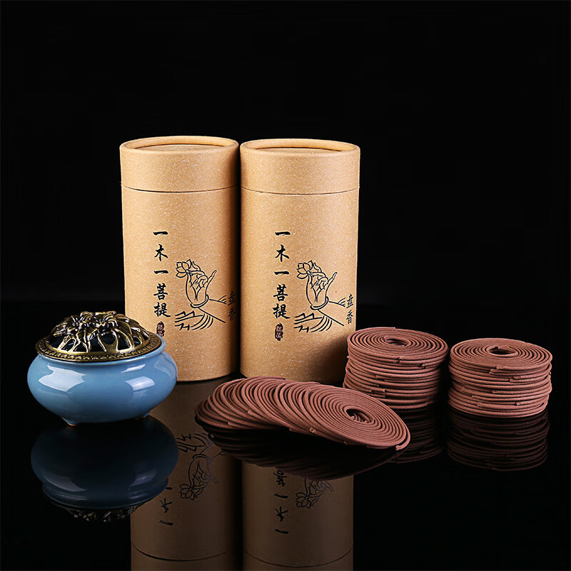 谋福 120单盘檀香盘香料 卫生间厕所除香 [艾草60双盘/120单盘]高清大图