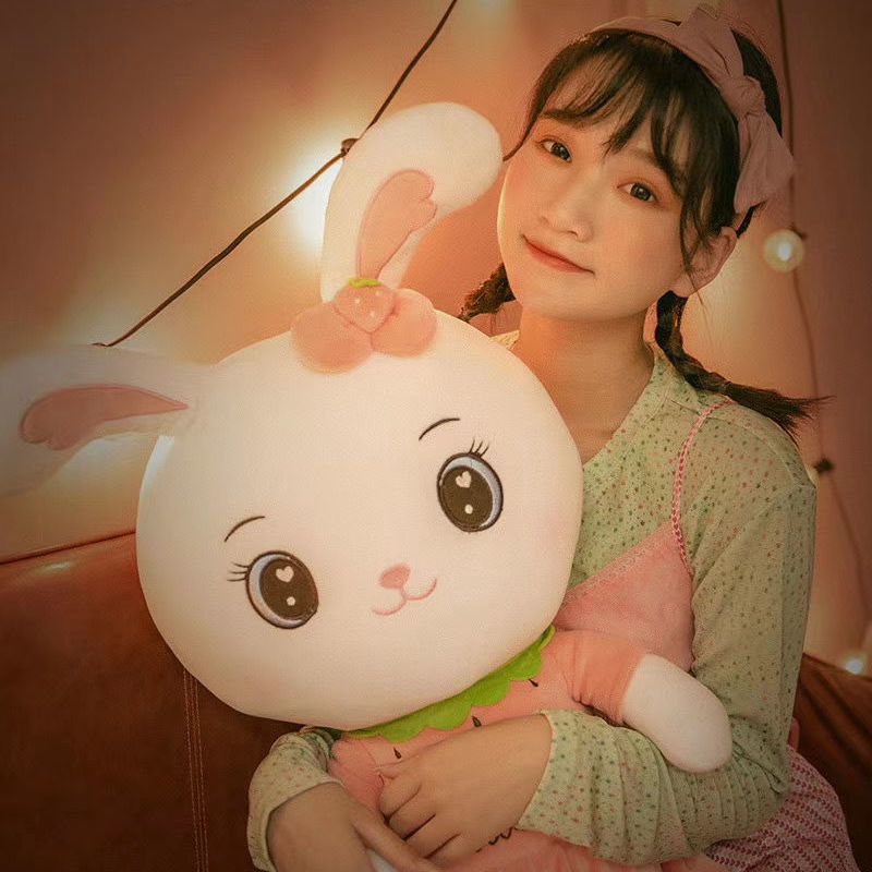 毛具兔子床上睡觉抱枕小公仔玩偶生日儿童礼物可爱女孩布娃娃