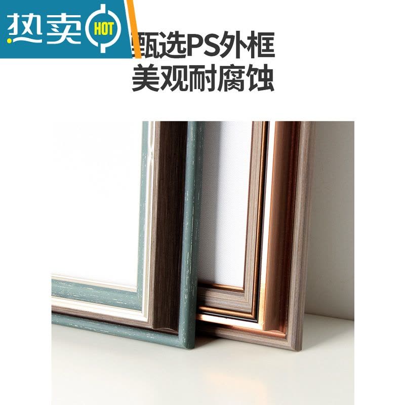 敬平装裱挂墙创意美式画框创意5075厘米大相框定制20 24 36寸16 4开8k 浩灰 A3挂式[可放29.7*42c图片