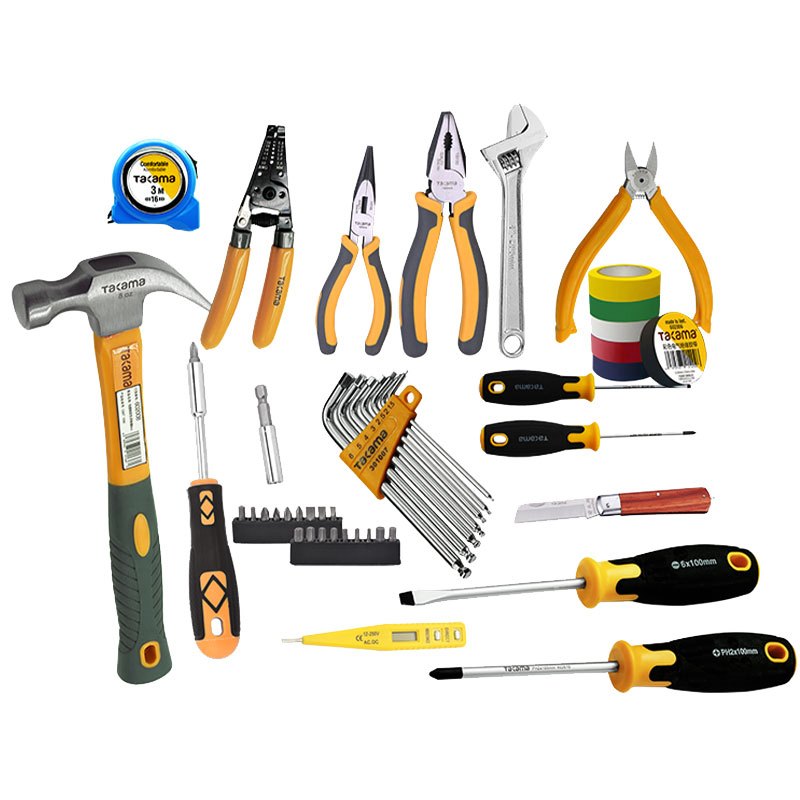 高松takama电工工具组合19件工具箱套装704120