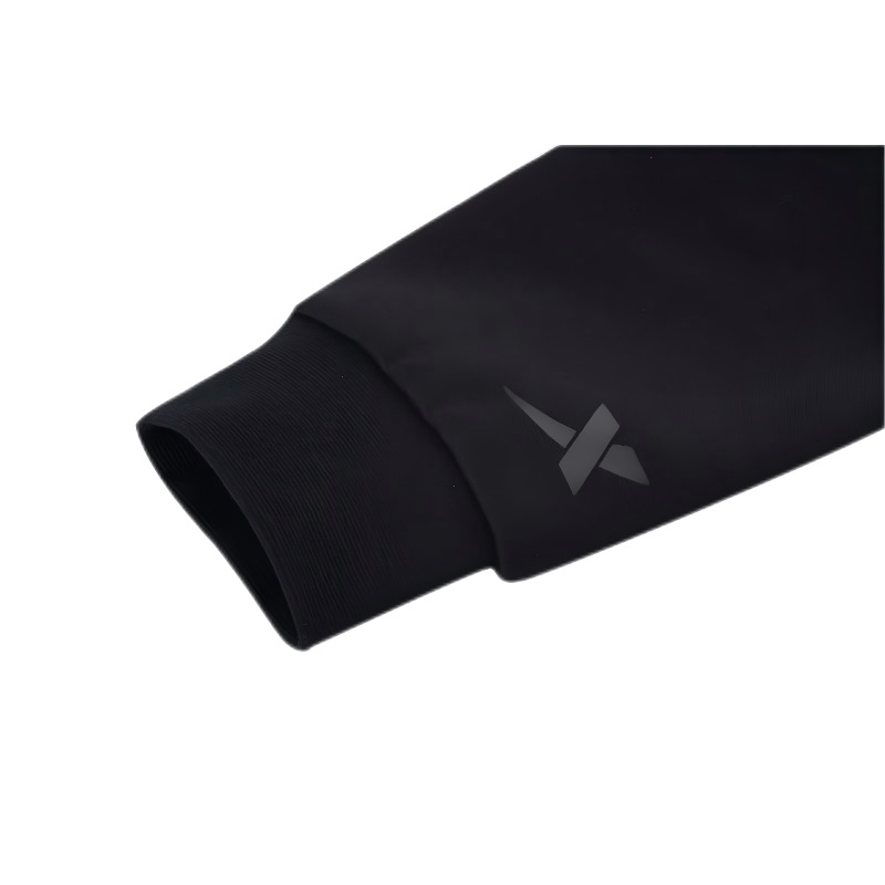 特步针织上衣978428068001 正黑色(女)高清大图