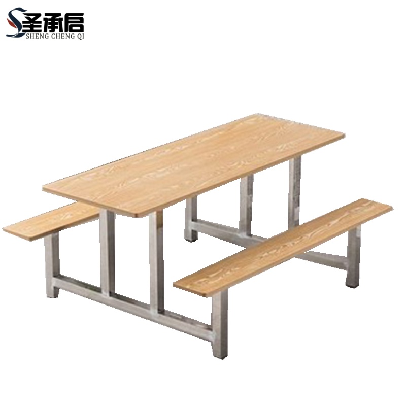 圣承启 食堂餐桌 六人张高清大图