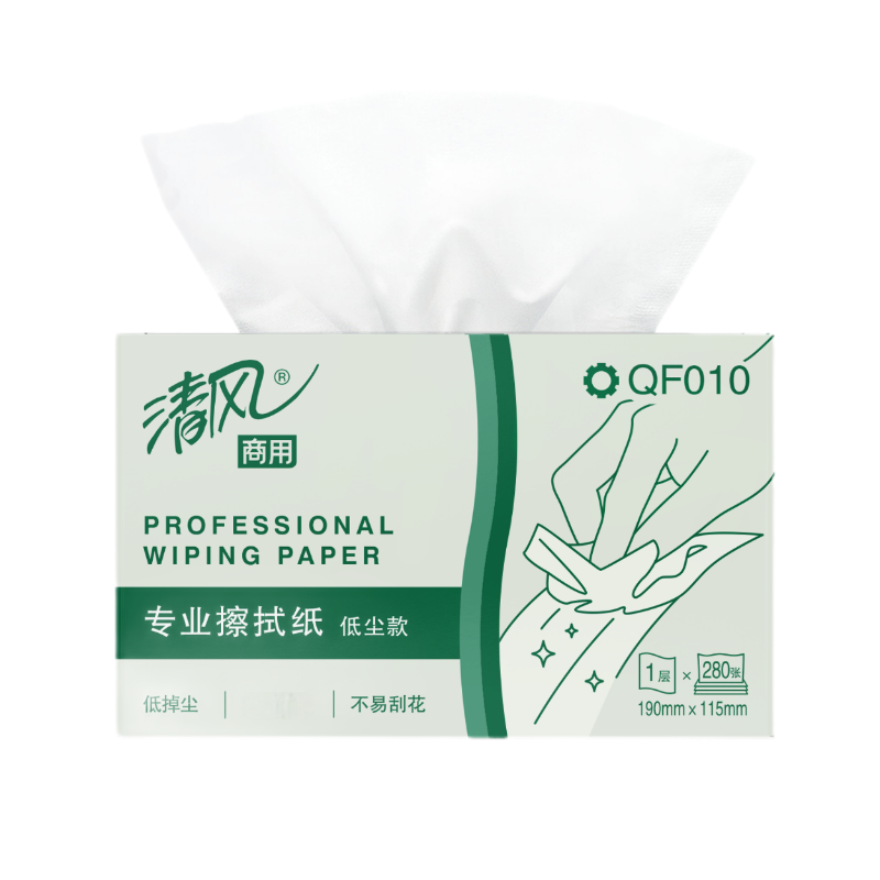 清风 工业擦拭纸 QF010 盒高清大图