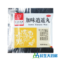 6盒装】同仁堂 加味逍遥丸6g*10袋调经舒肝清热健脾养血月经不调痛经肝郁血虚肝脾不和头晕目眩脐腹胀痛两肋胀痛正品丸