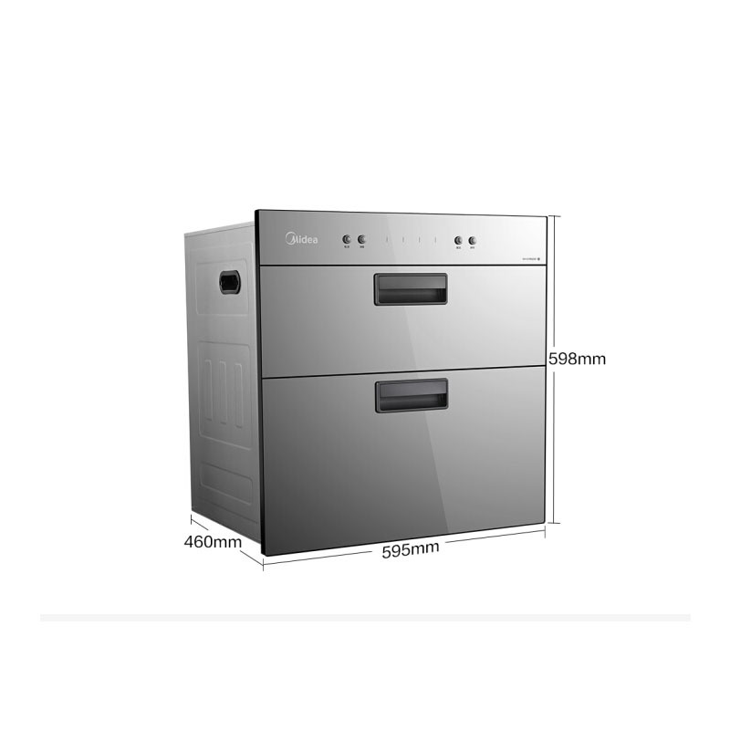 美的(Midea) 90L不锈钢 独立双模 轻触按键消毒柜 MXV-ZLP90QD301