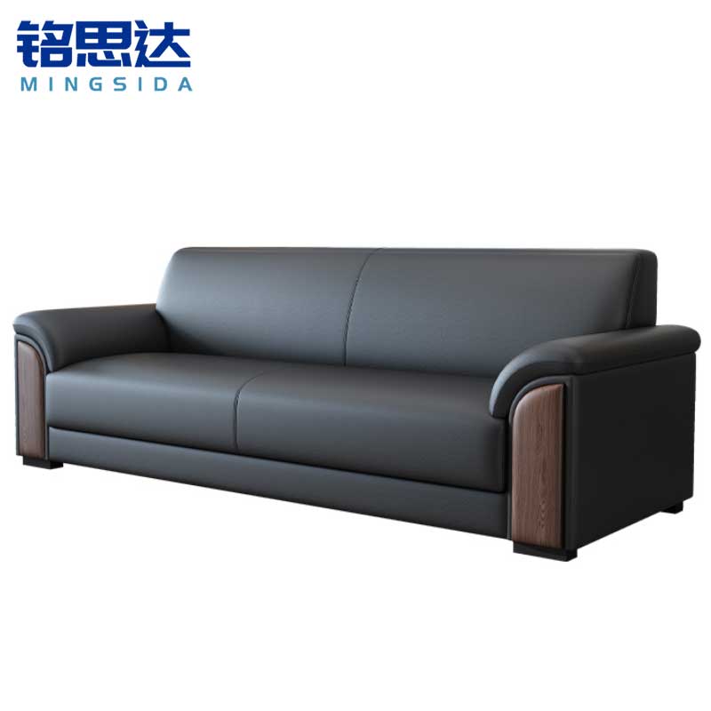 铭思达办公室接待沙发三人张高清大图