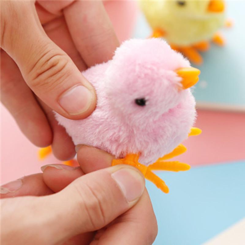 可爱仿真小鸡跳跳会跑的发条玩具儿童男女宝宝小孩上链迷你小玩具一个