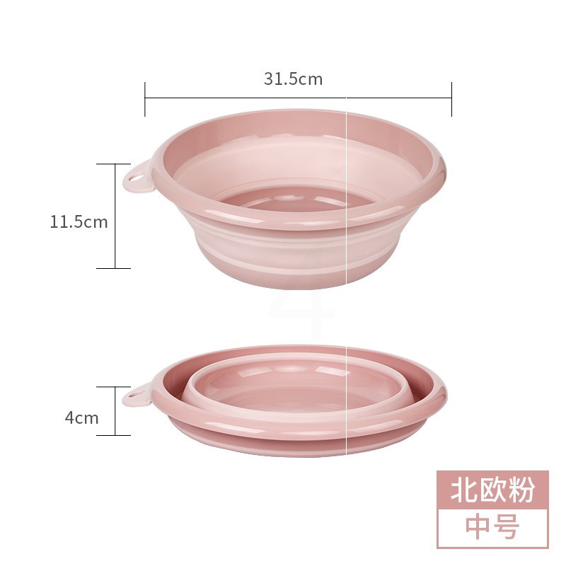 加厚塑料洗脸盆婴儿盆大中小号家用圆形盆大号学生宿舍盆子旅行洗