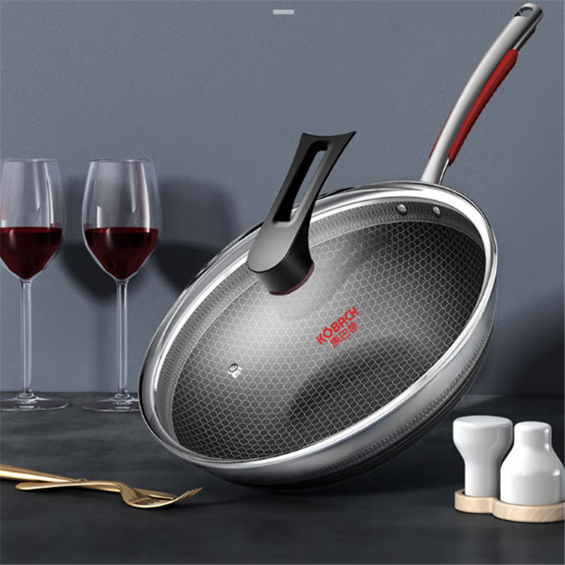 康巴赫316L不锈钢炒锅-套装CHC32A332cm