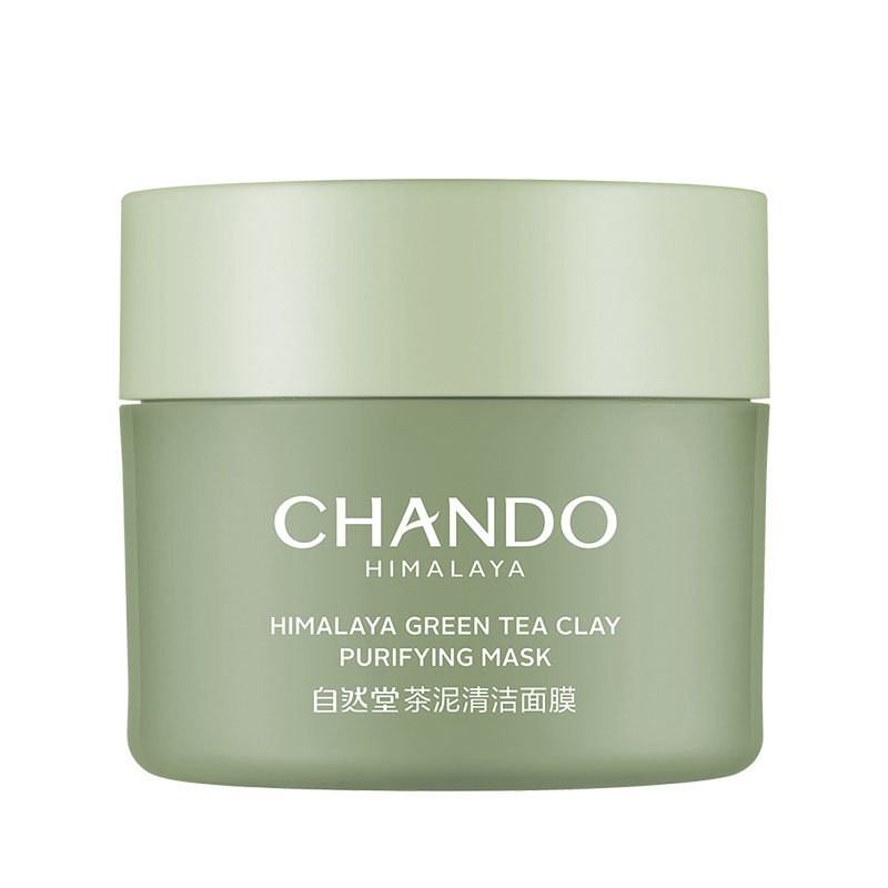 自然堂(CHANDO) 喜马拉雅茶泥净颜清洁面膜 温和配方 100g