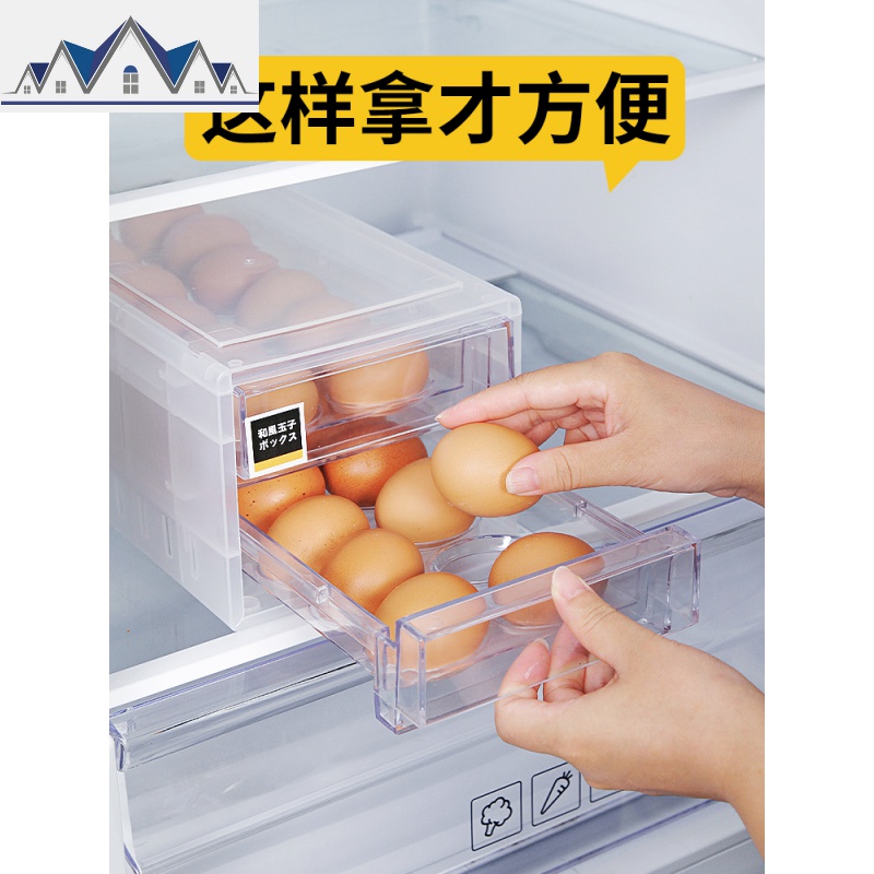 鸡蛋盒冰箱侧收纳盒厨房放鸡蛋的盒子蛋格蛋架蛋盒鸡蛋架托 三维工匠高清大图