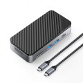 奥睿科（ORICO）硬盘盒扩展坞type-c转网口M.2 NVMe固态移动硬盘盒USB3.2高速拓展坞（无硬盘）M2P7