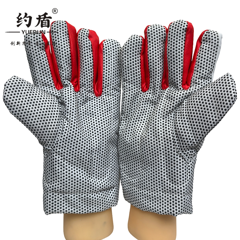 约盾 加长棉布点胶保暖劳保手套 LOL3303/双