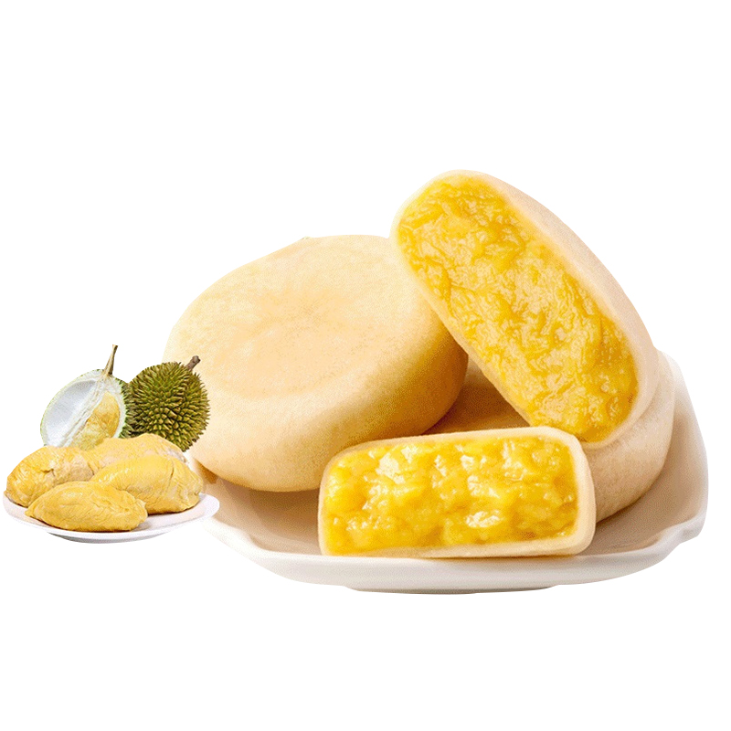 新华园榴莲饼100g单个越南进口休闲零食糕点酥零食充饥小吃食品下午茶