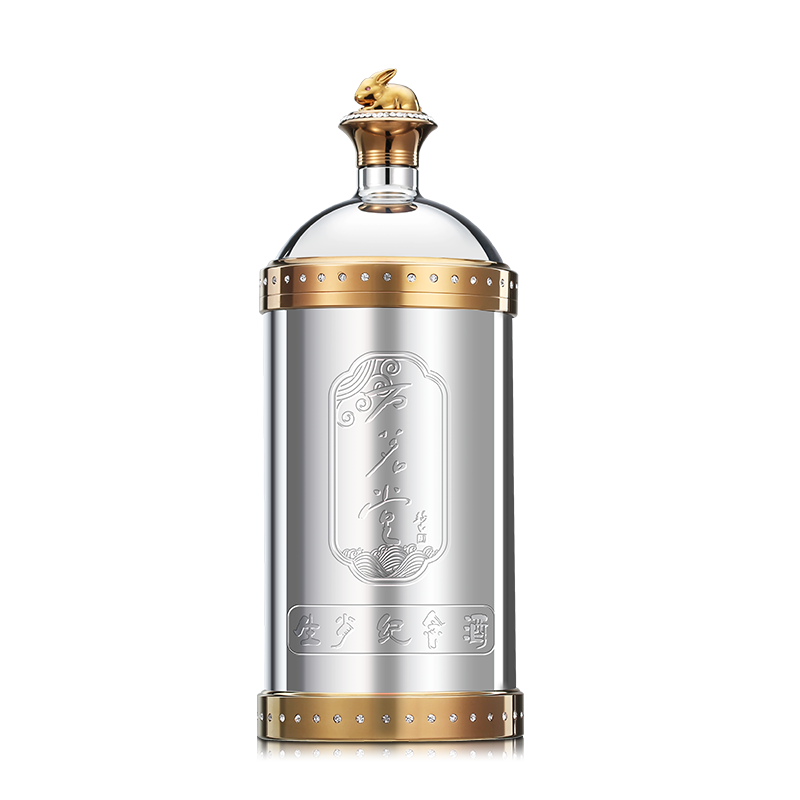 万茗堂53度兔年生肖纪念酒酱香型优级白酒500ml*6瓶 箱装高清大图