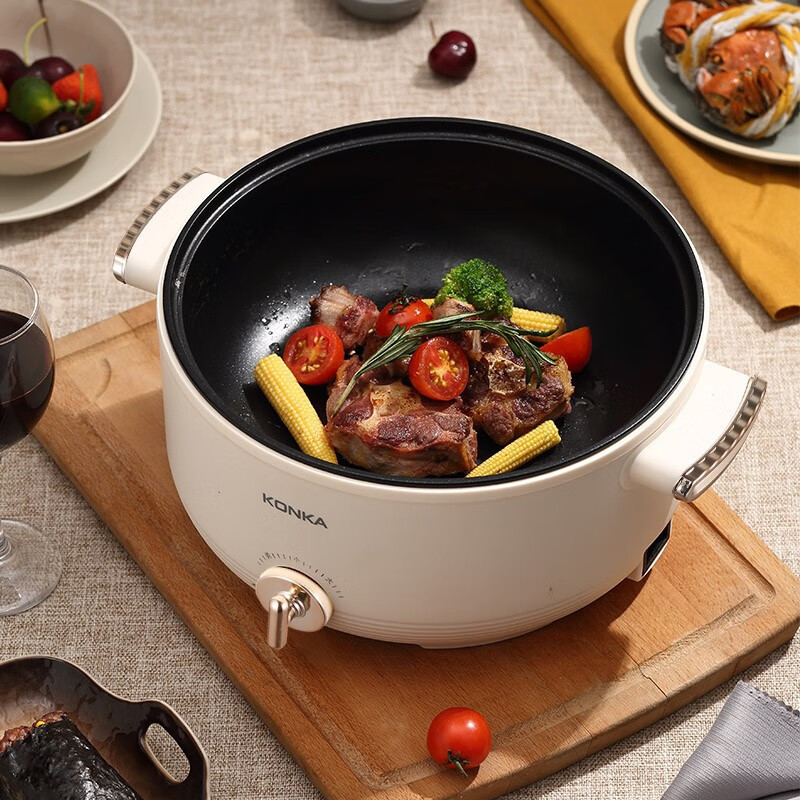 康佳kdhg4006m4l多功能大容量电煮锅单位台米色