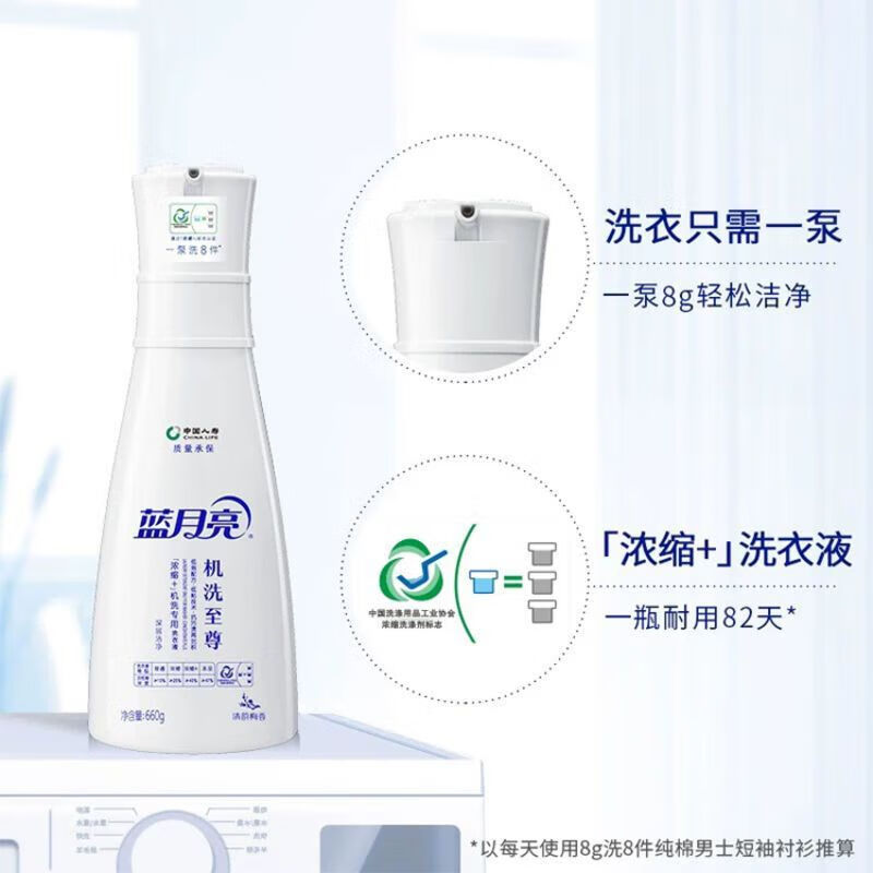 蓝月亮(至尊浓缩洗衣液梅洁净瓶660g梅洁净袋600g×2神器500g)高清大图