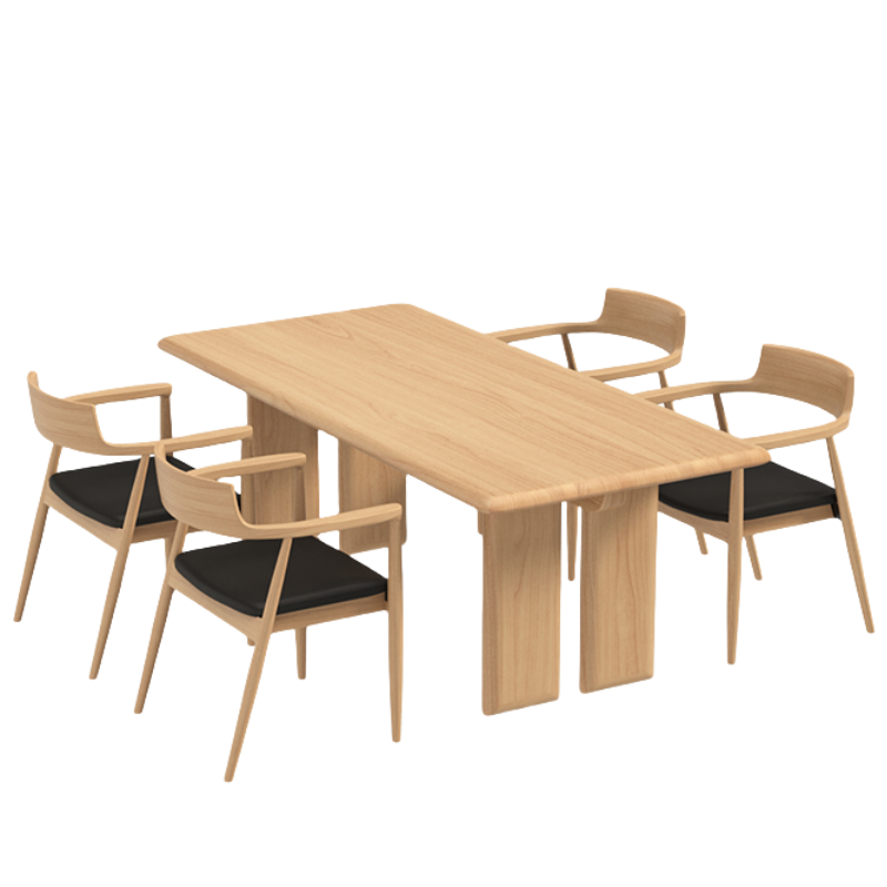 铭 思 达 实 木餐 桌高清大图