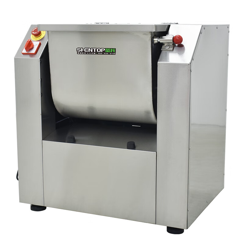 圣托(shentop)全自动大容量面粉搅拌机 电动和面机商用25升 厨房多功能厨师揉面机 STMS-M25高清大图