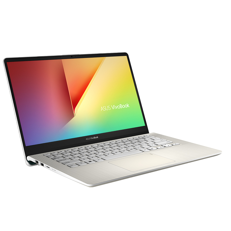 华硕(ASUS)灵耀S 2代 14英寸三面微边超轻薄本笔记本电脑(八代英特尔® 酷睿™ i7-8565U 8GB 256GB MX150-2G独显)冰钻金(S4300FN)
