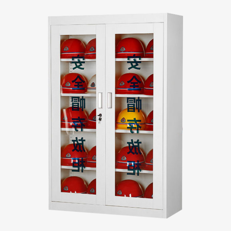 凌迪星白色20顶安全帽柜90*36*140cm台高清大图