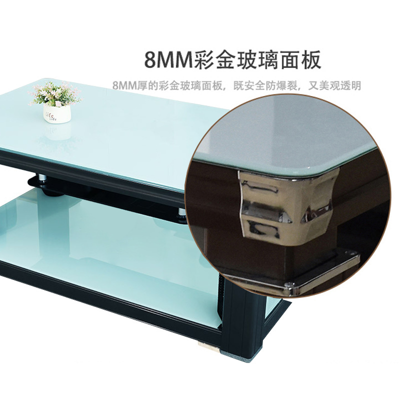 航火电暖炉电暖桌RW-60BCT-SJ-I升降电暖茶几家用电取暖器烤火炉电炉子茶几琉璃白138*80*55-73CM