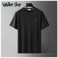iChoice Walker Shop品牌运动套装夏季高端冰丝弹力短袖T恤两件套 黑色 XL
