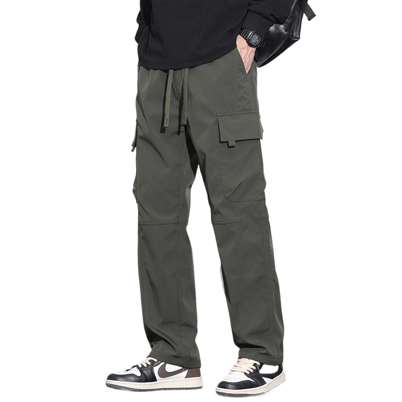 常规加绒可选裤子男士加绒冬季北方保暖防寒休闲工装裤男高清大图