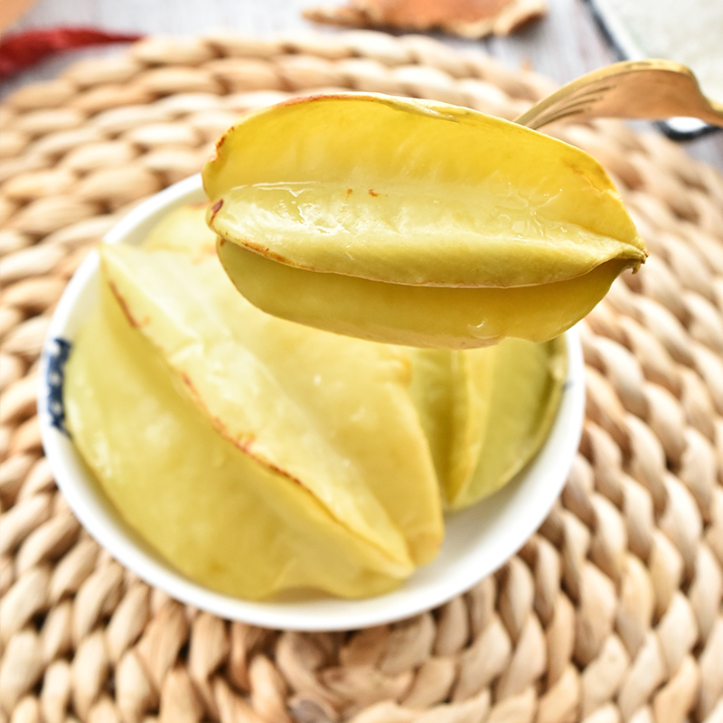 酸野水果广西玉林特产城隍酸料杨桃酸嘢 发记甜酸杨桃480g*3瓶装 腌制