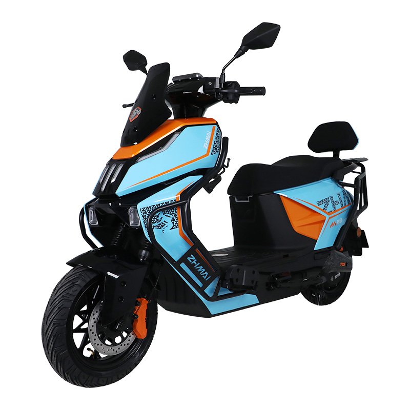 智迈超跑SF90 PRo 电动车48v60v72v长续航智能电动车高速电摩CBS双联动TCS防侧滑电动车外卖车 蓝色