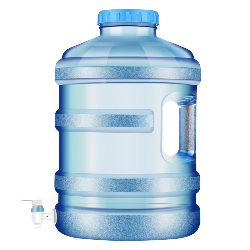 pc水桶带龙头户外郊游水桶矿泉水宽口车载茶台净水桶-方桶12l