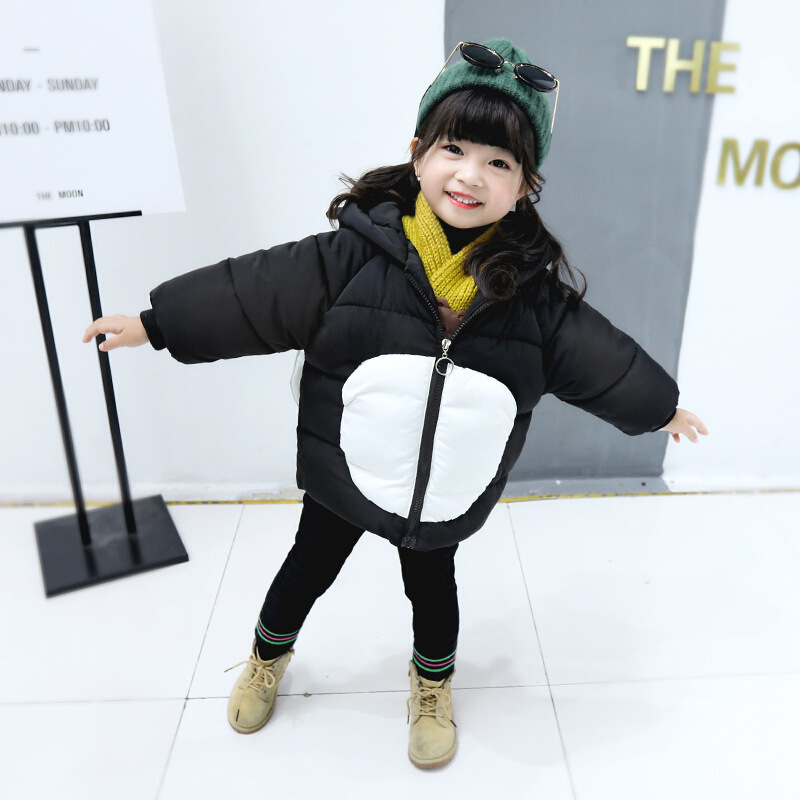 迪鲁奥(DILUAO)抖音同款独兽会动的小翅膀棉服女童羽绒棉冬装外套大人儿童冬装