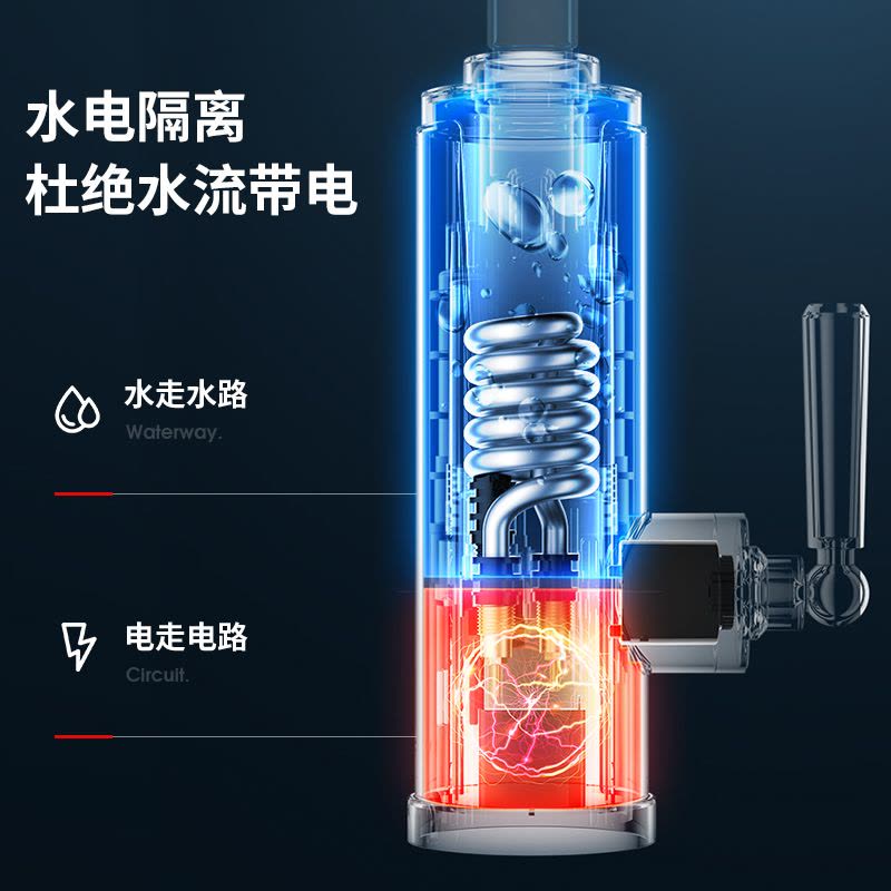 志高电热水龙头速热即热式加热厨房宝快速过自来水热电热水器家用 顶配版+加长线万向头图片