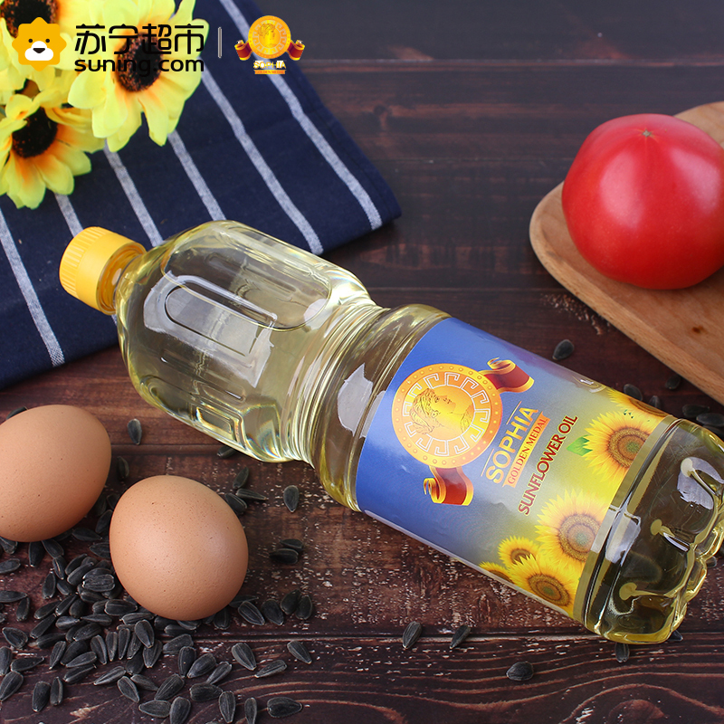 索菲亚金牌（Sophia golden medal ）精装葵花籽油1L