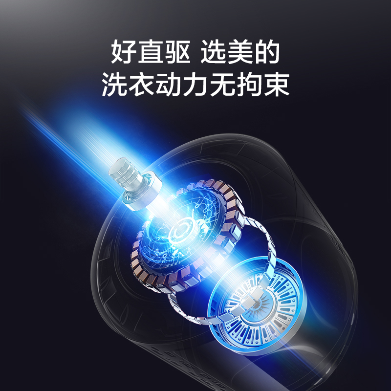 美的(Midea) MD100T20PROFY 10公斤全自动直驱变频滚筒洗衣机家用 洗烘一体机