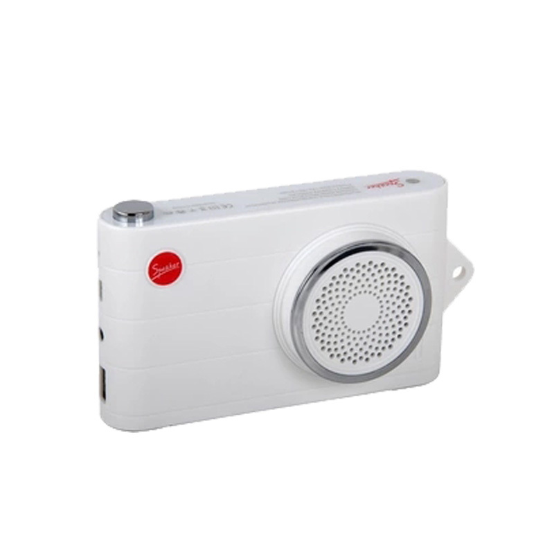 蓝牙音箱 新款相机 柯喜星多功能音箱移动电源充电宝插卡MP3 按键2.0声道蓝牙音响 白色